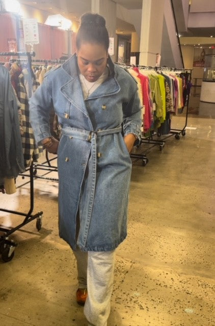 Denim Trench Coat